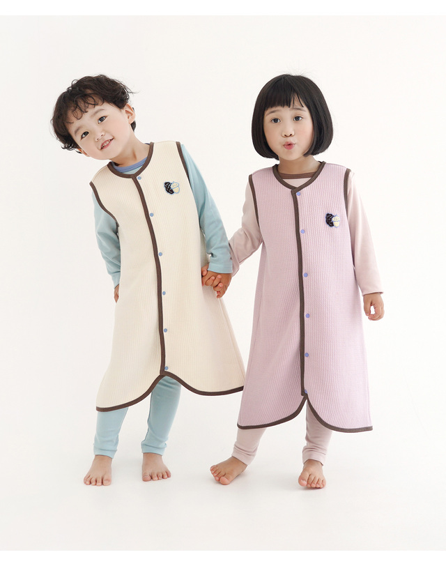 밤부베베 [밤부베베] 밤부골지 온마을 수면조끼_열매 착용컷