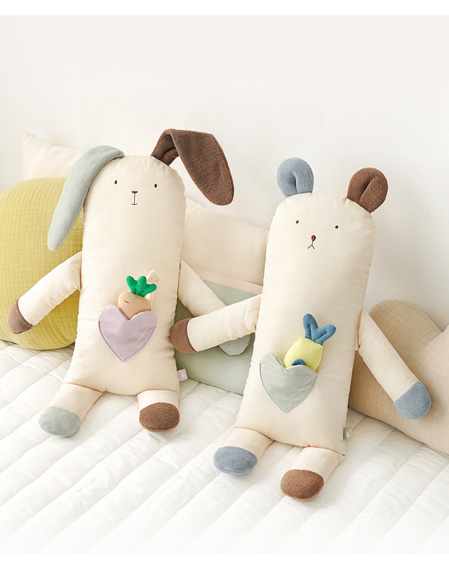 밤부베베 [밤부베베] 오물조물 애착인형_바니/곰곰 착용컷