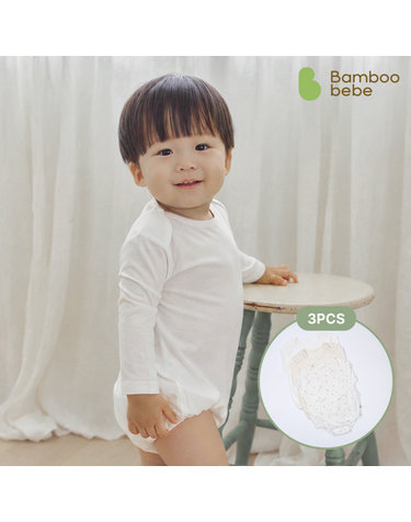 [밤부베베] 밤부 베이직 바디슈트 3p