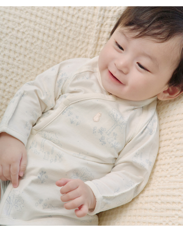 밤부베베 [밤부베베] 밤부 포레 배냇저고리 착용컷