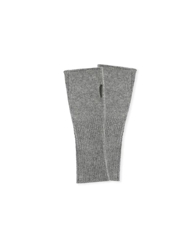 벨지 울 핸드 워머 [GREY] 블랙 착용컷