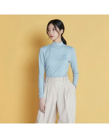 럭스골프 여성 하프넥 약기모 긴팔 이너 티셔츠 LX20TSFW_BL