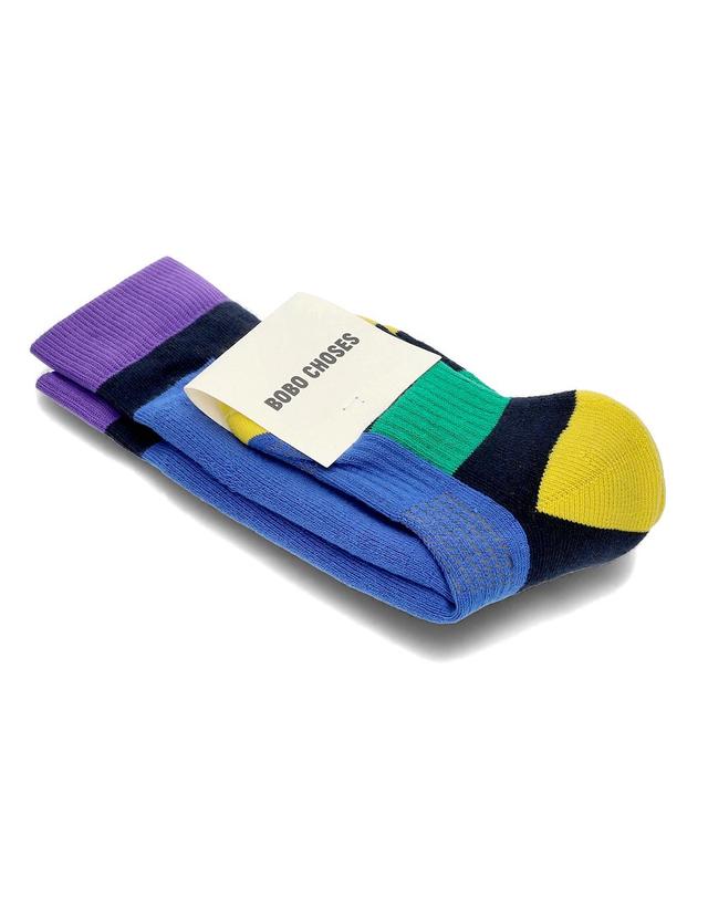 보보쇼즈 26FW 보보쇼즈 멀티컬러 스키 롱 양말 B226AI048 411 착용컷