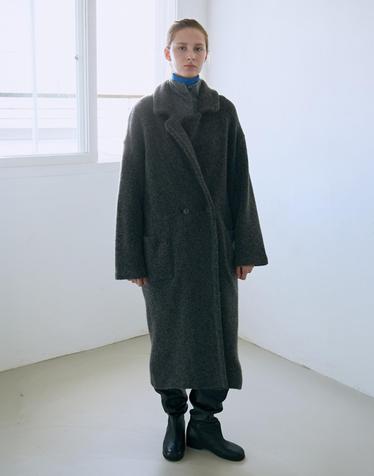26FW 알파카 블렌디드 테일러드 맥시코트