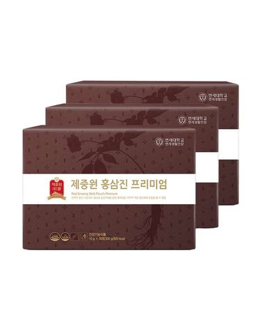 [보리보리] 제중원 홍삼진 프리미엄 30포 3박스 / 홍삼스틱 명절선물 부모님선물 진세노사이드15mg