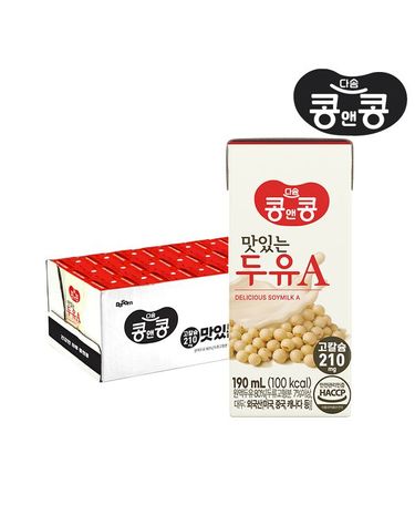 [보리보리] 맛있는두유A x 24팩 / 대두백태콩 고칼슘 소이밀크 달콤한맛