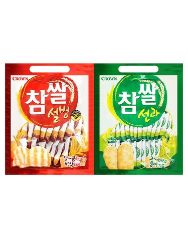 [보리보리] 크라운 참쌀 설병 270g+참쌀 선과 253g
