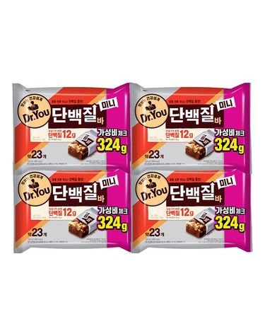 [보리보리]  닥터유 단백질바 미니 324g 4개