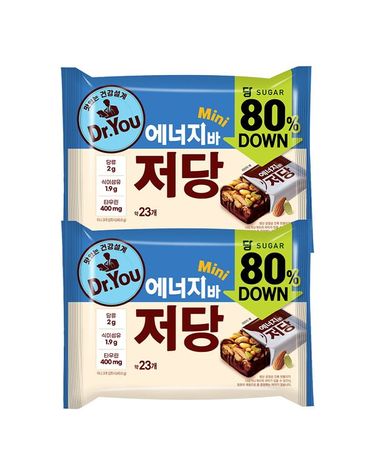 [보리보리]  닥터유 에너지바 미니 저당 324g 2개