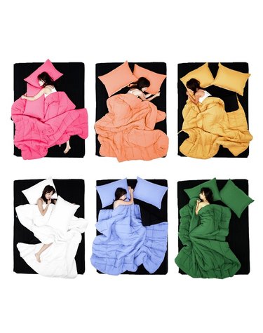 [보리보리/노스]말랑쫀득 부드러운 옥수수솜 마카롱 차렵이불 SS 150 x 200cm