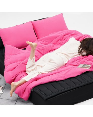 [보리보리/노스]말랑쫀득 부드러운 옥수수솜 마카롱 차렵이불 Q 180 x 220cm