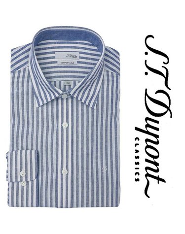 [갤러리아] [듀퐁] 26년S/S(슬림핏)  린넨 혼방 네이비셔츠 SE6SM22LS758SNY 외A