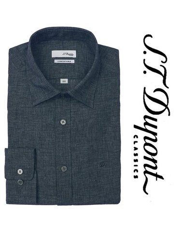 [갤러리아] [듀퐁] 26년S/S(슬림핏) 린넨 혼방 다크그레이셔츠 SE6SM22LS756SDY A