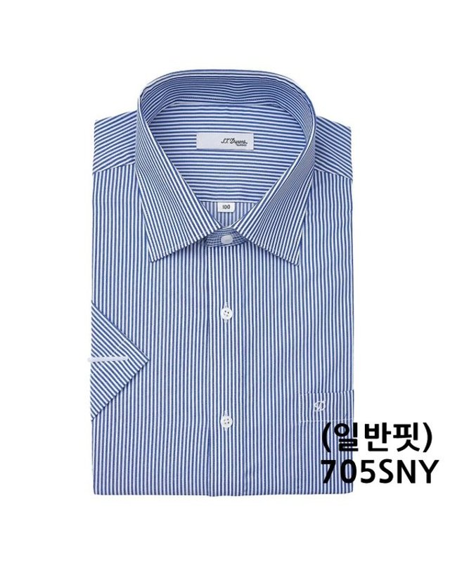 에스티듀퐁 듀퐁셔츠_ [갤러리아] [듀퐁]26년S/S(일반/슬림핏) 반팔셔츠5종 택1 SE6MM12LS705SNY A 착용컷