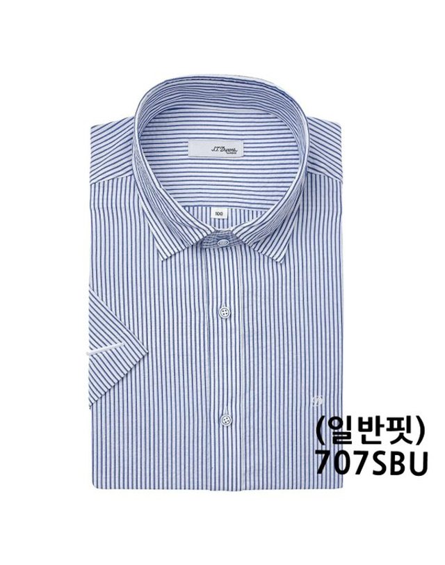 에스티듀퐁 듀퐁셔츠_ [갤러리아] [듀퐁]26년S/S(일반/슬림핏) 반팔셔츠5종 택1 SE6MM12LS705SNY A 착용컷