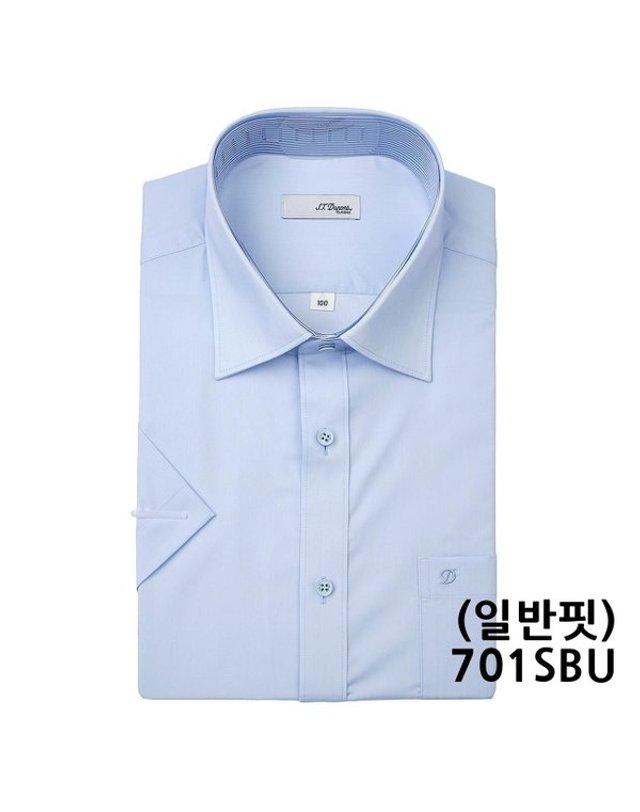 에스티듀퐁 듀퐁셔츠_ [갤러리아] [듀퐁]26년S/S(슬림/일반핏) 반팔셔츠 6종 택1 SE6MM22HS751SBU외 A 착용컷