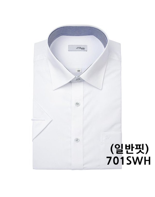 에스티듀퐁 듀퐁셔츠_ [갤러리아] [듀퐁]26년S/S(슬림/일반핏) 반팔셔츠 6종 택1 SE6MM22HS751SBU외 A 착용컷