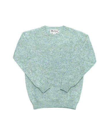 [할리오브스코틀랜드] 남성 SHAGGY 라운드 니트(M3834 7 SHAGGY SEAGLASS)