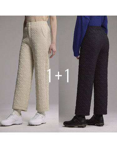 [SET] 여성골프 와이드 밴딩 패딩팬츠 PT01-FW