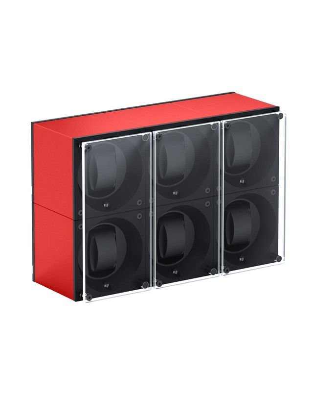 스위스큐빅 [스위스큐빅] MASTERBOX 6구 RED ALUMINIUM 착용컷