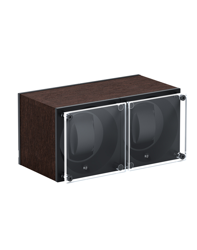 스위스큐빅 [스위스큐빅] MASTERBOX 2구 NATURAL WENGE WOOD 착용컷