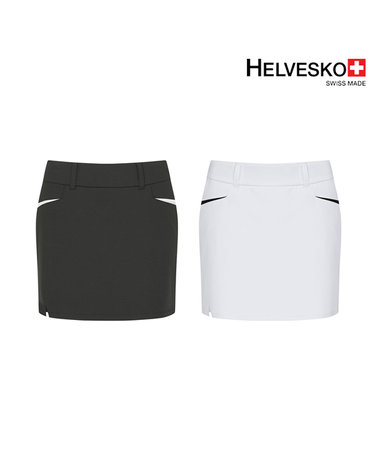 헬베스코 여성 스판 스포티 배색 큐롯 HOMWSK411