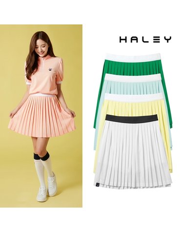 헤일리골프 여성 피케 밴딩 플리츠 큐롯 스커트 HUBKK1202