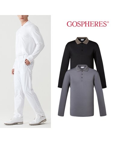 고스피어 GOSPHERES MAN LOGO LINE POLO T-SHIRT PM3FPK11