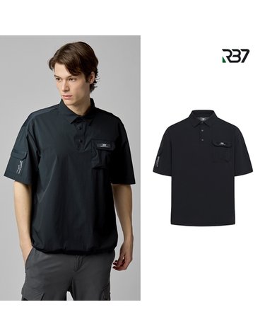 RB7 남성 경량 오버핏 우븐 반팔티셔츠 R4MMTS192
