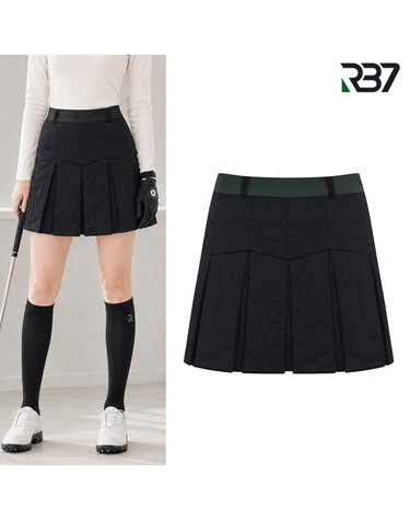 RB7 여성 스판 방한 A라인 퀄팅 패딩 스커트 R3WWSK499