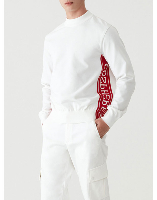 기타 고스피어 GOSPHERES MAN SIDE LOGO MOCK-NECK KNIT PM3WNT22 착용컷