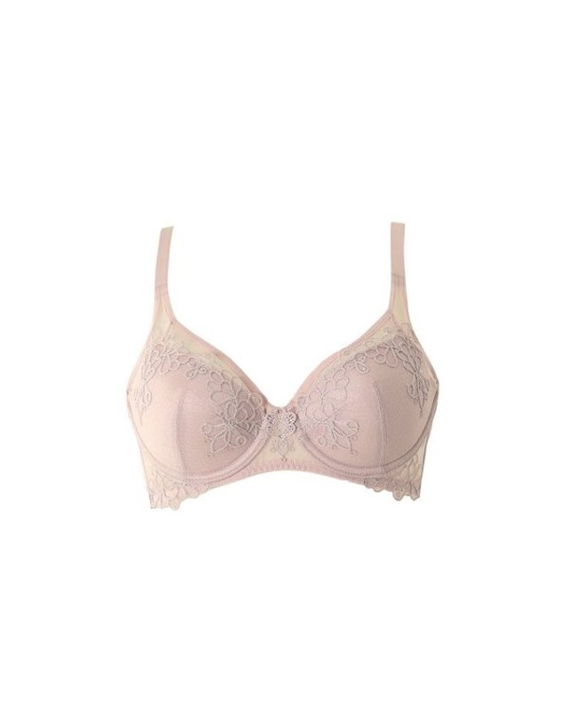 비너스 VENUS [갤러리아] 이월상품 착용감 좋은 엔젤망 자수 몰드브라A~D컵 2종택1 VBR1494 착용컷