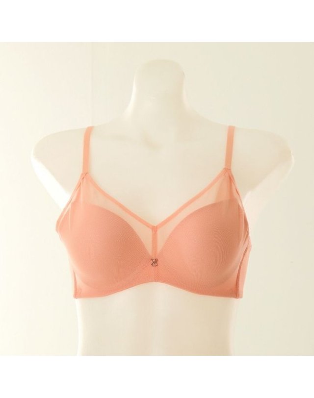 비너스 VENUS [갤러리아] 이월상품 25SS 광고 베이직 컨실드 브라A~F컵 VBR0996 OR 착용컷