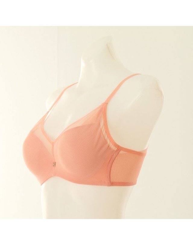 비너스 VENUS [갤러리아] 이월상품 25SS 광고 베이직 컨실드 브라A~F컵 VBR0996 OR 착용컷