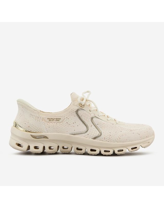 SKECHERS [갤러리아] 스케쳐스USA 여성 슬립인스 아치핏 글라이드스텝 2종-GCC 착용컷