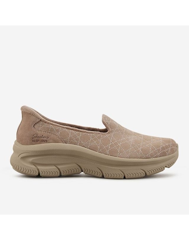 SKECHERS [갤러리아] [스케쳐스USA]여성 아치핏 모던 컴포트 디럭스 슬립인스 SC0WFCGY122 TW 착용컷