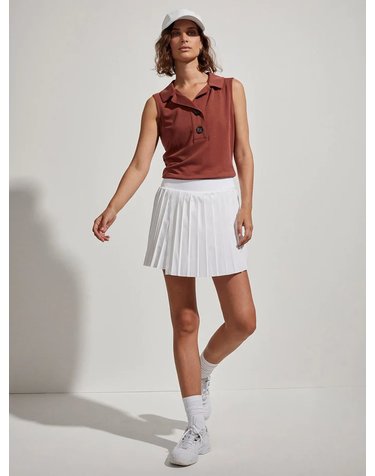 VARLEY 발리 테니스 스커트 Kalmia Mid Rise Skort  화이트