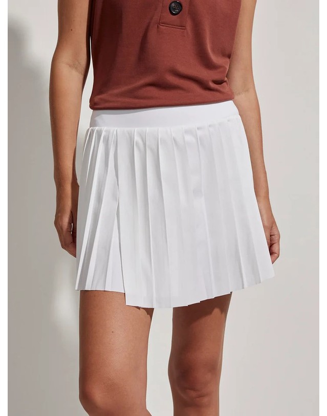 발리	 발리 VARLEY 발리 테니스 스커트 Kalmia Mid Rise Skort 화이트 착용컷