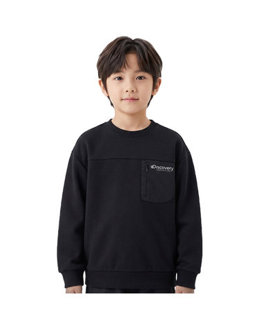 디스커버리 키즈 포켓 포인트 맨투맨 DKTR38044-BKS