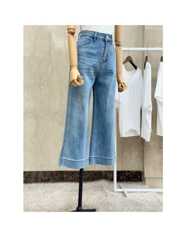 쿠바이투 [갤러리아] [쿠바이투] 25가을 와이드통데님 T53DPT01AX/블루 착용컷
