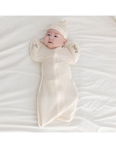 [보리보리]  나비잠수트 여름용속싸개 신생아모로방사방지 아기스와들 보낭형
