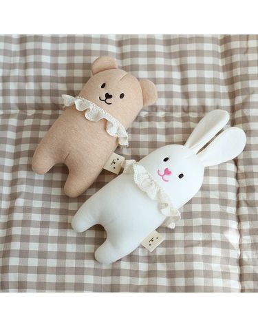 [보리보리] 아기 애착인형 오가닉 신생아 출산선물 딸랑이 곰 토끼
