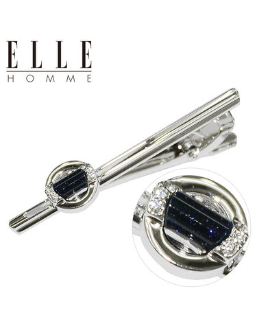 [ELLE HOMME] 엘르옴므 넥타이핀-블루골드캡슐