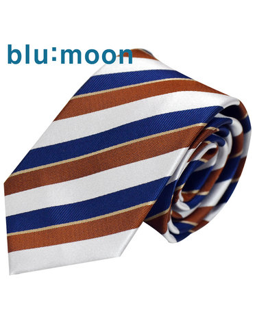 [blu:moon] 블루문 실크넥타이 - 우쿨렐레 브라운 7cm