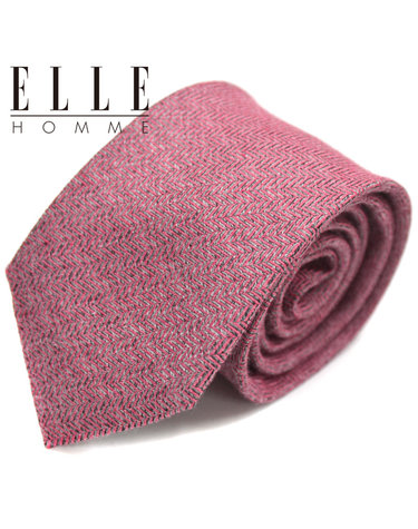 [ELLE HOMME] 엘르옴므 실크넥타이 - 헤링본 레드 7.5cm
