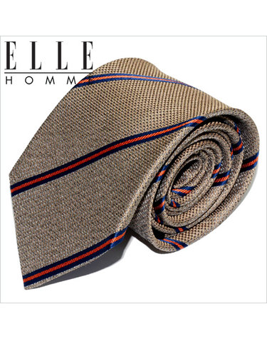 [ELLE HOMME] 엘르옴므 실크넥타이 - 클레이 베이지 7.5cm