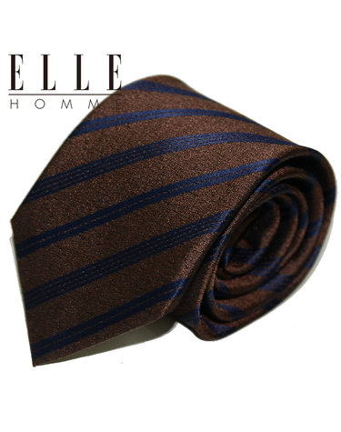 [ELLE HOMME] 엘르옴므 실크넥타이 - 와이드샌디 브라운 8cm