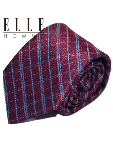[ELLE HOMME] 엘르옴므 패션넥타이-도트체크 와인 8cm