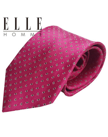 [ELLE HOMME] 엘르옴므 실크넥타이 - 얼그레이 핑크 8.5cm