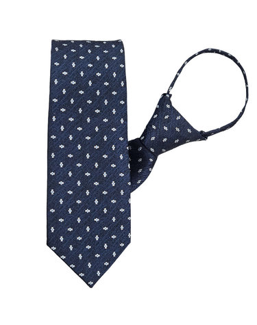 [ELLE HOMME] 엘르옴므 패션 자동/지퍼넥타이 프레이 네이비 7.5cm